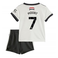 Manchester United Mason Mount #7 Tredjedraktsett Barn 2024-25 Kortermet (+ korte bukser)